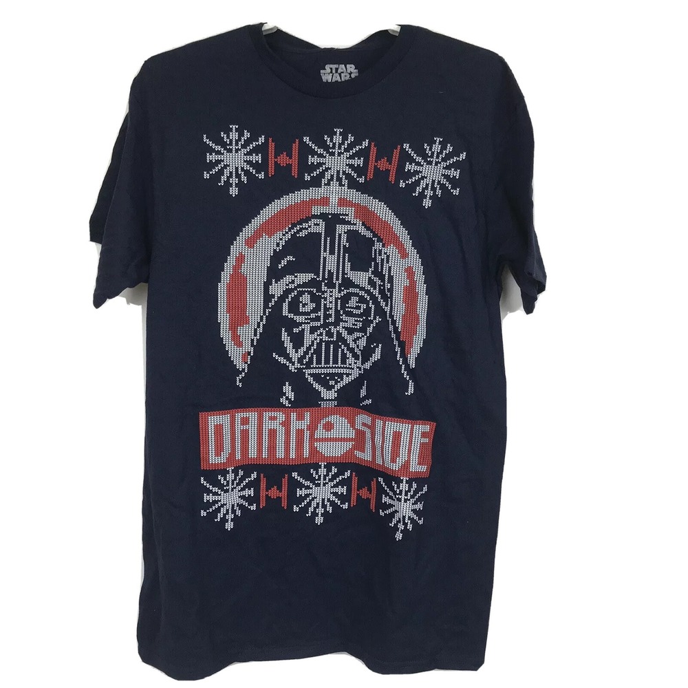 Star Wars Darth Vader Dark‎ Side  T Shirt Mens Medium Navy Blue